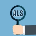 Amyotrophic lateral sclerosis. ALS Royalty Free Stock Photo