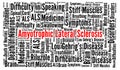 Amyotrophic Lateral Sclerosis word cloud concept