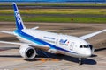 ANA All Nippon Airways Boeing 787-8 Dreamliner airplane at Tokyo Haneda Airport in Japan Royalty Free Stock Photo