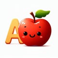 Ana appel clipart and letter A