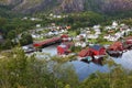 Ana-Sira town in Norway Royalty Free Stock Photo