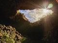Ana Te Pahu Cave On Easter Island, Chile