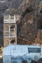 Boat Landing and Staircase on Anacapa Island in Southern California Royalty Free Stock Photo