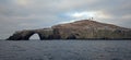 Anacapa Islands Arch Rock and lighthouse at Channel Islands National Park off the coast of California USA Royalty Free Stock Photo