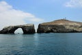 Anacapa Lighthouse and Arch Rock Royalty Free Stock Photo