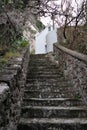 Anacapri - Scorcio della Cappella di Sant`Antonio dalla Scala Fenicia