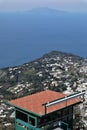 Anacapri - Scorcio di Ischia dalla stazione di arrivo della Seggiovia Monte Solaro Royalty Free Stock Photo