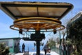 Anacapri - Turisti alla stazione di arrivo della Seggiovia Monte Solaro Royalty Free Stock Photo