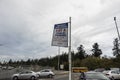 Anacortes, WA USA - circa November 2021: Street view of the Washington State Ferry Terminal parking lot Royalty Free Stock Photo