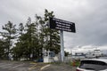Street view of the Washington State Ferry Terminal parking lot Royalty Free Stock Photo