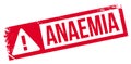 Anaemia rubber stamp Royalty Free Stock Photo