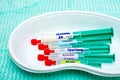 Anaesthetic induction syringes Royalty Free Stock Photo