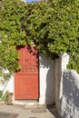 Anafiotika, scenic tiny neighborhood of Athens, part of the old historical district Plaka, narrow streets, Athens, Greece