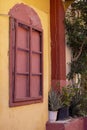 Anafiotika, scenic tiny neighborhood of Athens, part of the old historical district Plaka, narrow streets, Athens, Greece