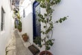 Anafiotika, scenic tiny neighborhood of Athens, part of the old historical district Plaka, narrow streets, Athens, Greece