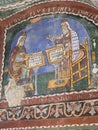 Anagni ancient frescoes in Italy