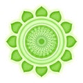 Anahata Chakra isolated Royalty Free Stock Photo