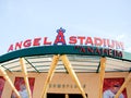 The main entrance of Angel Stadium Royalty Free Stock Photo