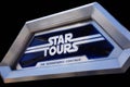 Star Tours sign Disneyland