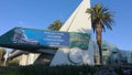 Anaheim, CA / USA - July 22, 2019: Anaheim Convention Center with signage