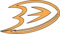 Anaheim Ducks Logo design on white