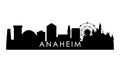 Anaheim skyline silhouette.