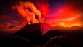 Anak Krakatau erupting Royalty Free Stock Photo