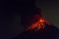 Anakkrakatau stromboli eruption, Sunda Strait Indonesia