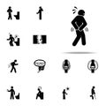 anal, ass, butt, hemorrhoids icon. Pain People icons universal set for web and mobile