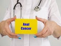 Anal Cancer sign on the sheet