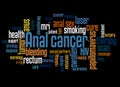 Anal cancer word cloud concept 3