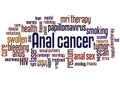 Anal cancer word cloud concept 2