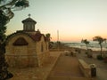 Analipsi Crete, Greece 9.16.2018 - greek church at Crete coastline