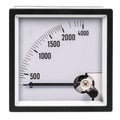 Analog ammeter or voltmeter on a white background Royalty Free Stock Photo