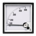 Analog ammeter or voltmeter with dial and arrow Royalty Free Stock Photo