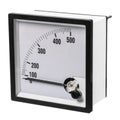 Analog ammeter or voltmeter with dial and arrow Royalty Free Stock Photo