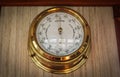 Analog barometer closeup Royalty Free Stock Photo