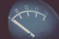 Analog car volt meter Royalty Free Stock Photo