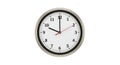 Analog clock showing ten oclock and ten minutes on white background Royalty Free Stock Photo