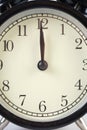 Analog clock telling time Royalty Free Stock Photo