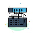 Analog, Connection, Device, Module, Sound Abstract Flat Color Icon Template