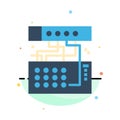 Analog, Connection, Device, Module, Sound Abstract Flat Color Icon Template