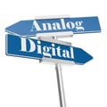 Analog or Digital signs Royalty Free Stock Photo