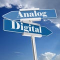 Analog or Digital signs Royalty Free Stock Photo