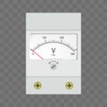 Analog AC voltmeter Royalty Free Stock Photo