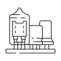 analog electronics line icon vector illustration