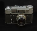 Analog film camera of the Soviet time Royalty Free Stock Photo