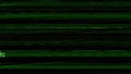 Analog glitch vhs noise green artifacts on black