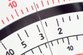 Analog measure tool multimeter scale with pointer