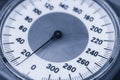 Analog measuring instrument with pointer arrow Royalty Free Stock Photo